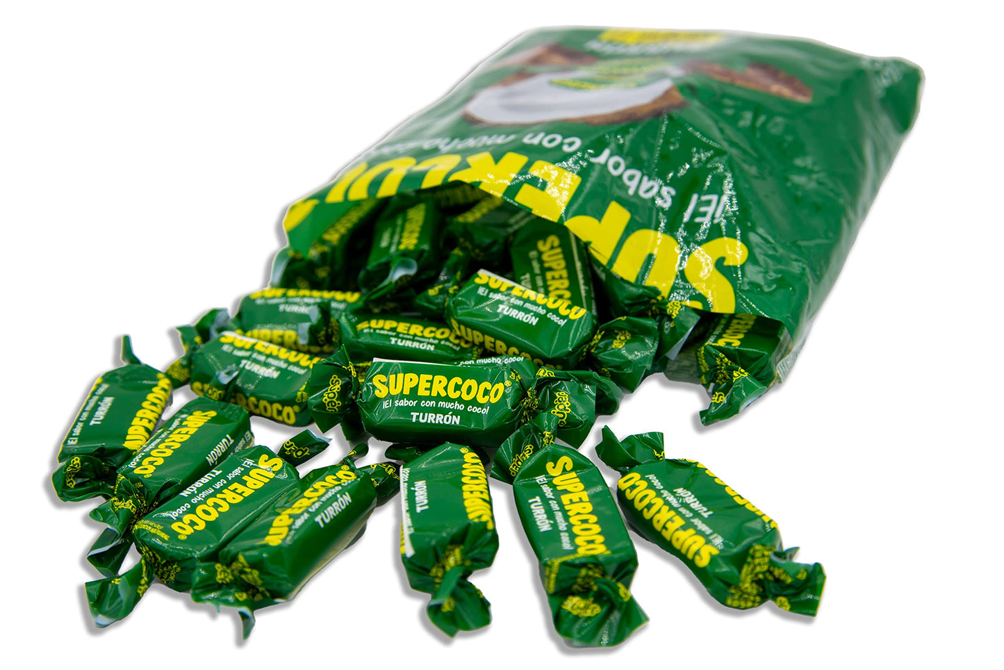 100 Turron Count Candies Bundle - INCLUDES 2 Bags of 50 Turrón Supercoco - Comes in a Despensa Colombiana Bundle - Great to Bring a Little Taste