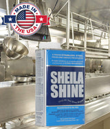 Sheila Shine 1 Quart Stainless Steel Cleaner and Polish w/Microfiber Cloth - Cleans, Polishes & Protects Kitchen Appliances, Refrigerators, Sinks