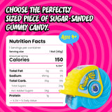 Push Pop Gummy Roll Candy Gummies, 8 Ct Individually Wrapped Gummies in Assorted Fruity Flavors, Full Size Fun Chewy Candy For Party Favors, Birthday