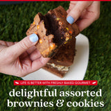 DAVID'S COOKIES Assorted Brownies & Assorted Cookies in Carton Box | Freshly Baked Brownies And Cookies | Ideal Gift For Your Loved Ones This Season