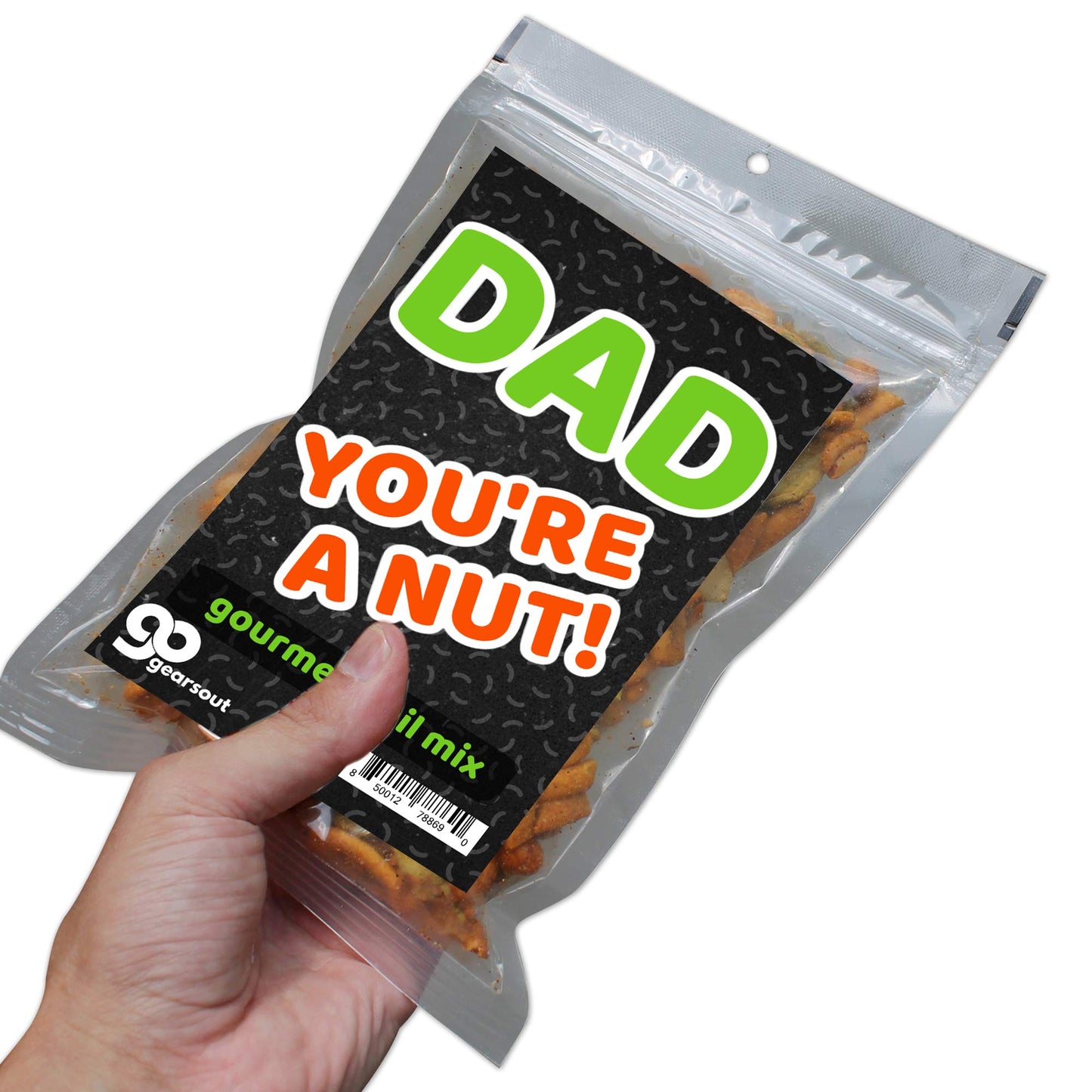 Dad You're A Nut Gourmet Trail Mix - Funny Snacks for Dads - Spicy Blend, Made in the USA