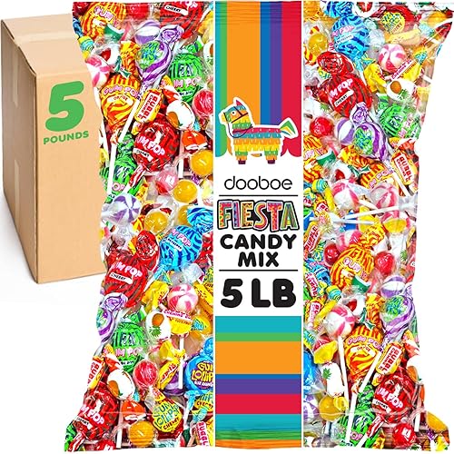 Pinata Candy - 5 Pounds 2.26 KG - Parade Candy Assortment - Individually Wrapped Mix for Party Favors - Bulk Variety Bag for Pinata Stuffers - Kids
