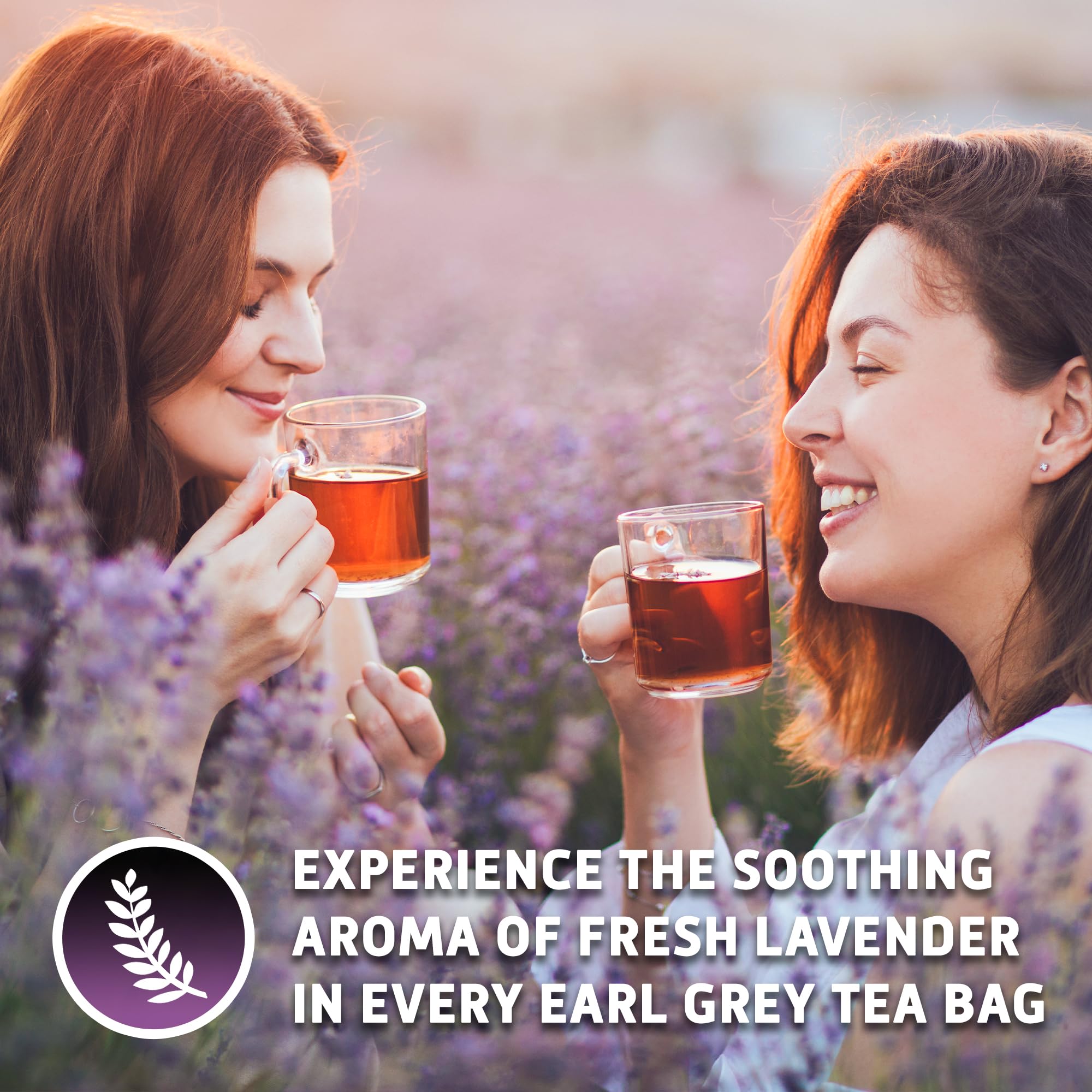 Sou Zen Earl Grey Lavender 30 Corn-Fiber Pyramid Tea Bags | Premium Loose Leaf Blend with Bergamot & Lavender | Naturally Organic Ingredients, No
