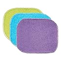 RSVP International Skrubby Cleaning Collection Machine Washable, Nylon Coated, Pot & Pan Scrubbing, Sponges, 3 Piece, Tri-Color Set