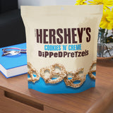 HERSHEY'S Cookies 'n' Creme Dipped Pretzels Bag, 8.5 oz