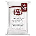 Spicy World Jasmine Rice 10 Pound Bag - Thai Hom Mali Premium Variety ~ By Spicy World