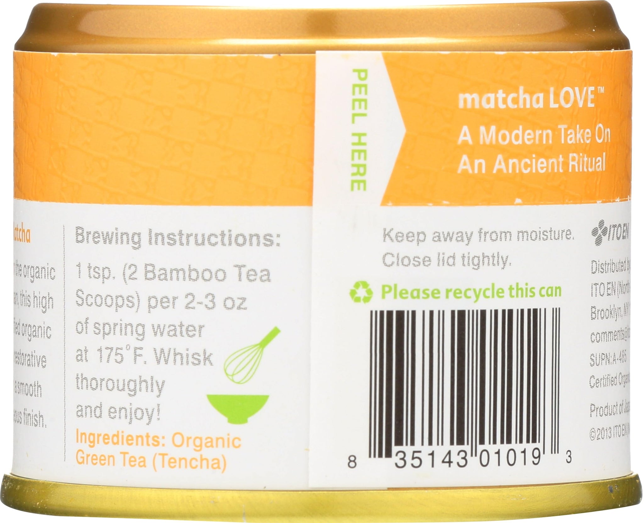 Ito En Matcha Love Organic - Matcha Powder, 20G Tin