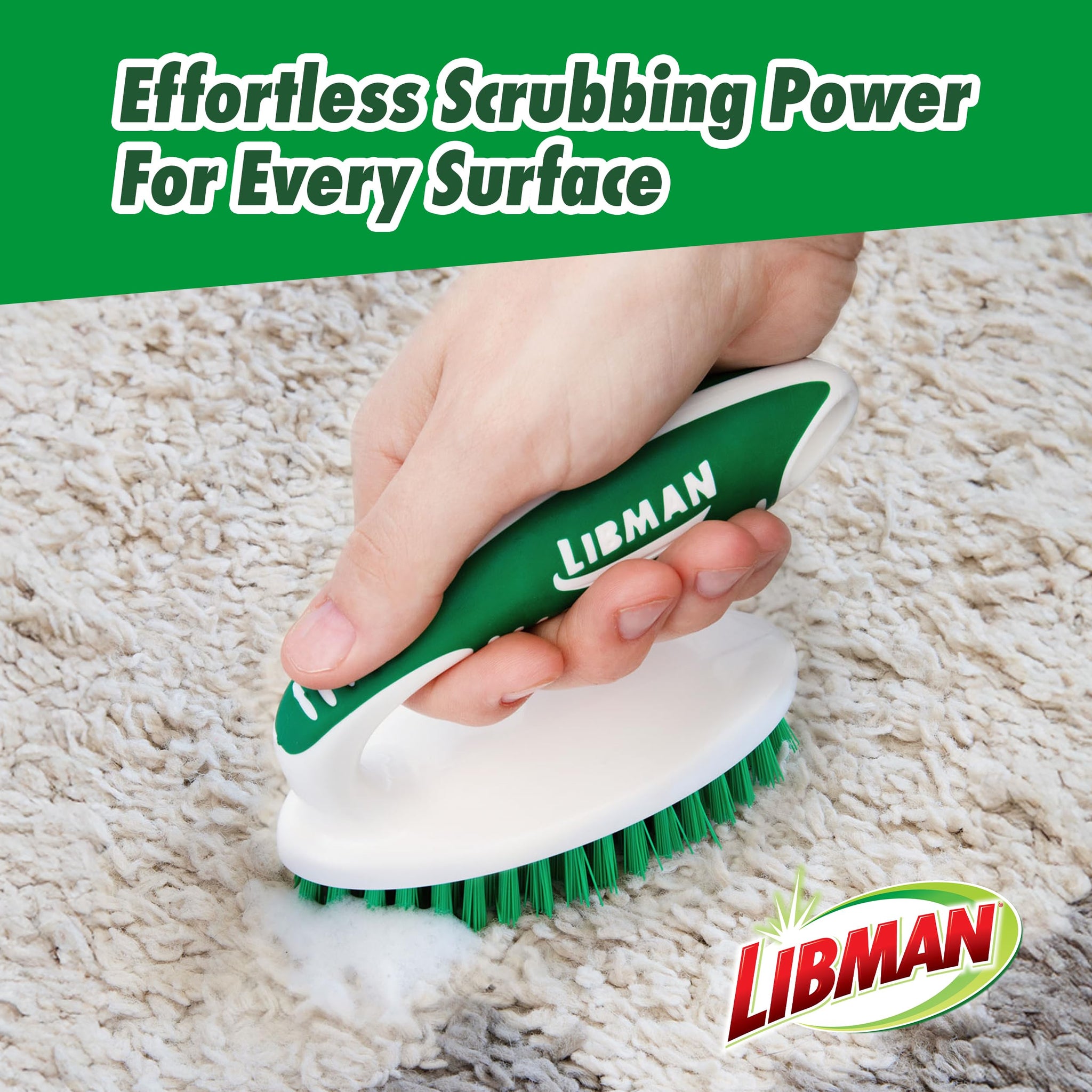Libman Scrub Brush Kit | Cleaning Brush | Tile & Grout Brush | Small Scrub Brush | Power Scrub Brush | Carpet Brush | Bathroom Scrubber | Boot