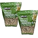 Kirkland Signatures Organic Whole Cashews Unsalted Unroasted - 2 Lb 8 Oz (2 Pack)