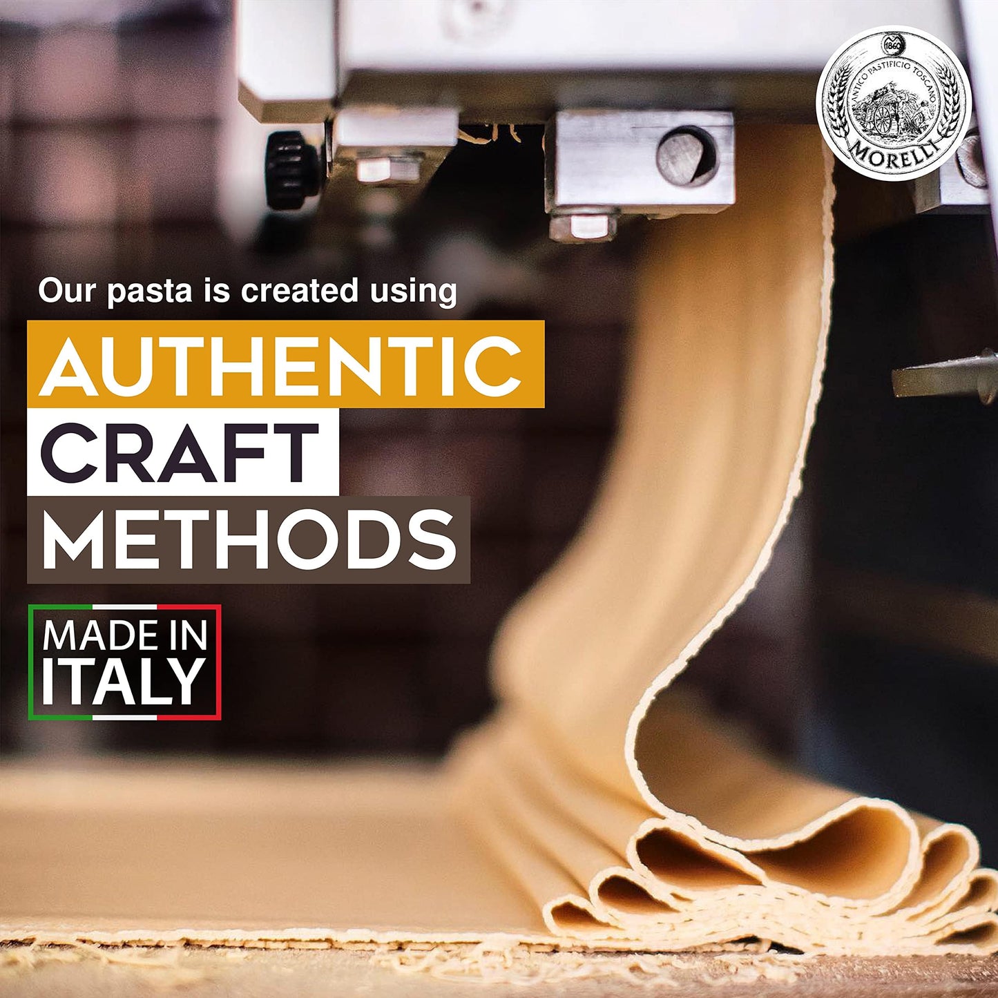 Morelli Bucatini Pasta Noodles - Premium Organic Italian Pasta from Italy - Handcrafted, Family Owned Gourmet Brand - Made with Durum Wheat Semolina