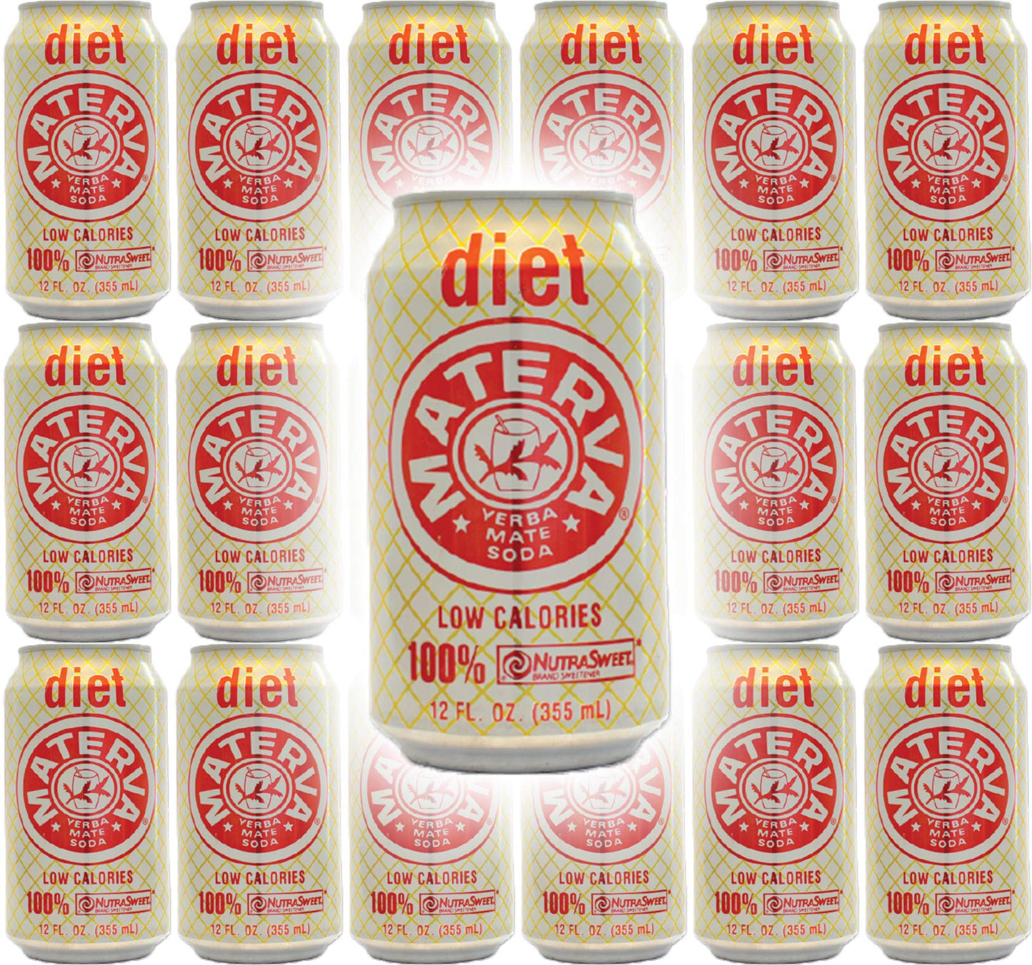 Materva Diet Soda, 12oz Can (Pack of 18, Total of 216 Fl Oz)
