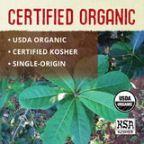 ECOTEAS Organic Yerba Mate Loose Leaf Tea - Natural Energy & Detox Herbal Tea - Caffeine Alternative - Kosher, Non-GMO, Gluten-Free - Unsmoked Pure