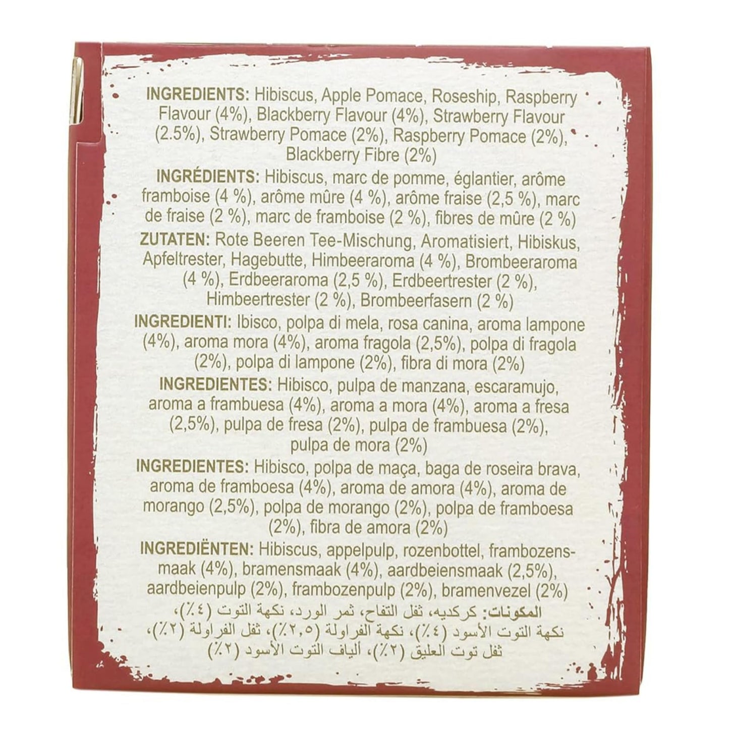 Brodies Tea, Red Berry Crush, Caffeine Free Tea Imported from Scotland, Box of 20 Tag and Envelope Bags (Pack of 1)