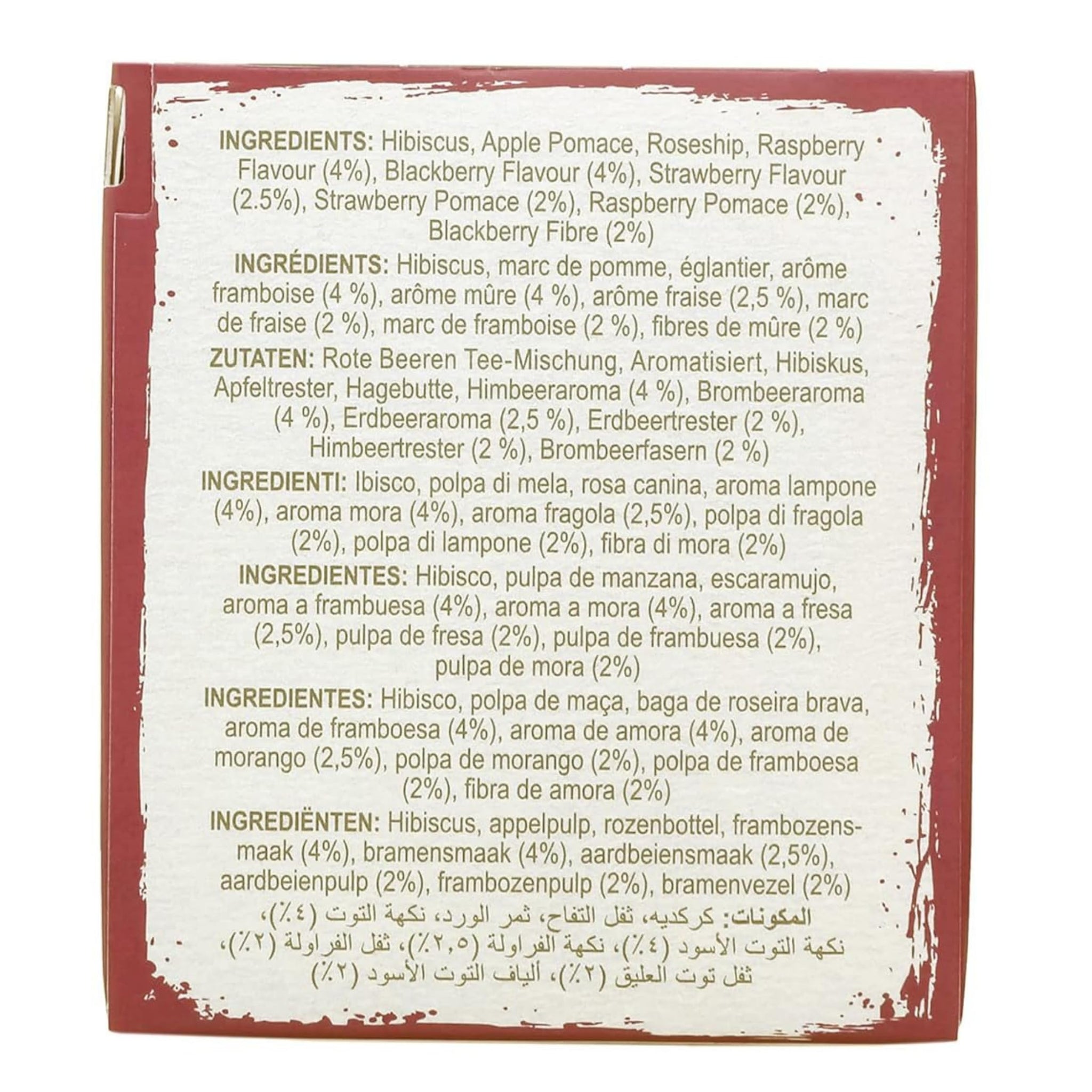 Brodies Tea, Red Berry Crush, Caffeine Free Tea Imported from Scotland, Box of 20 Tag and Envelope Bags (Pack of 1)