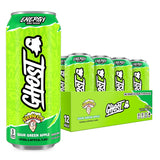 GHOST Energy Drink - 12-Pack, Warheads Sour Green Apple, 16oz - Energy & Focus & No Artificial Colors - 200mg of Natural Caffeine, L-Carnitine