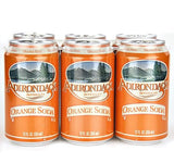 Adirondack Soda: Your Choice of Six Different Flavors- Case of Four/6 Packs 12 oz. Cans (Orange)