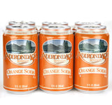 Adirondack Soda: Your Choice of Six Different Flavors- Case of Four/6 Packs 12 oz. Cans (Orange)