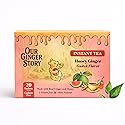 Premium Honey Ginger Instant Tea Crystals Guava Flavor 20 Sachets Real Ginger Real Honey Pure Cane Sugar Caffeine Free Hot Or Cold Single Serve Drink
