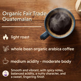 Coffee Bean Direct Organic Fair Trade Guatemalan, Whole Bean Coffee, Arabica Coffee, Light Roast, 2.5 Pound Bag (Pack of 1)