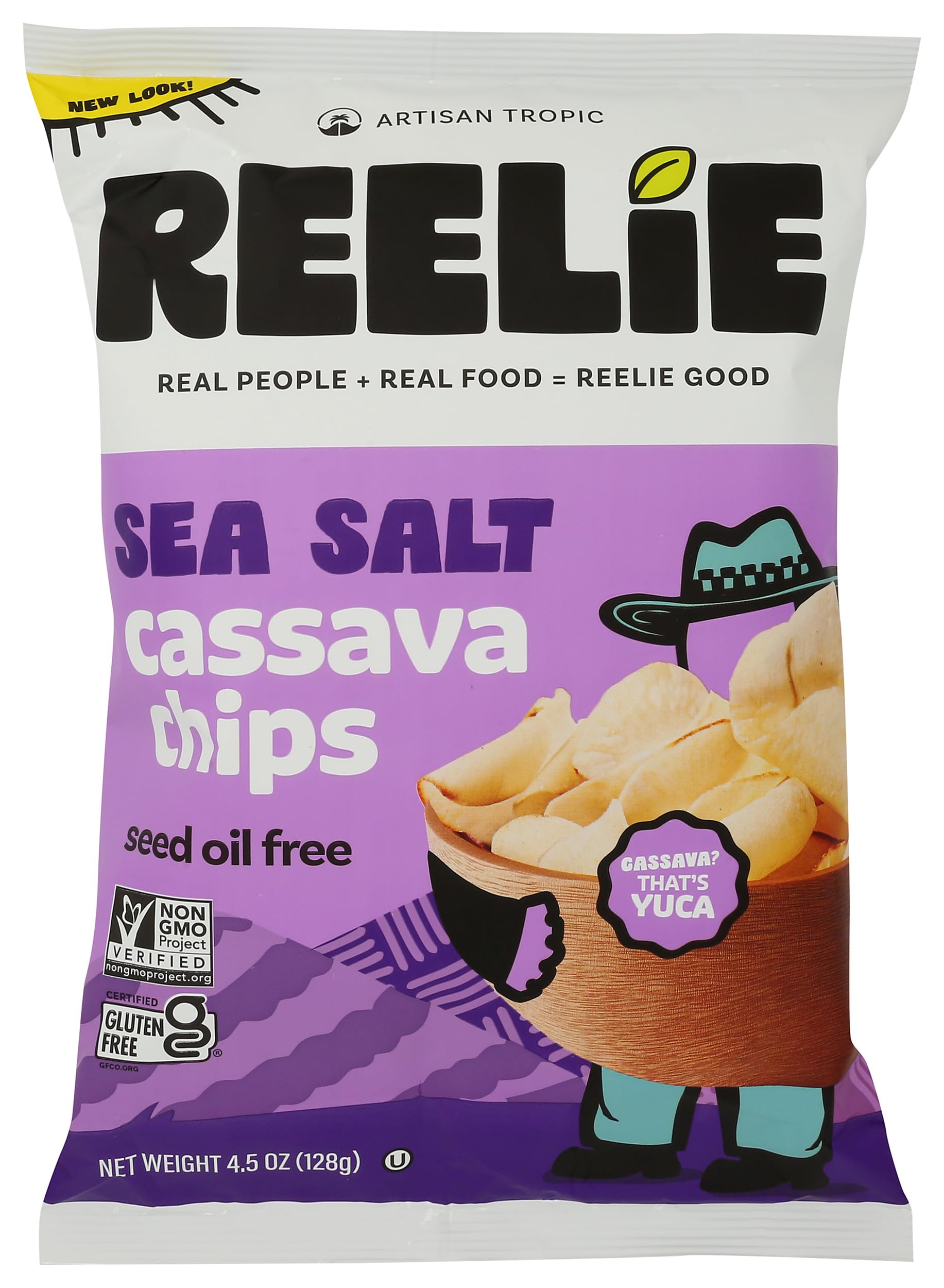 Artisan Tropic Cassava Strips Sea Salt, 4.5 Oz (Pack of 12)
