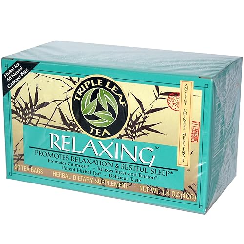 Chinese Medicinal Tea-Relaxing Herbal Tea Triple Leaf Tea 20 Bag