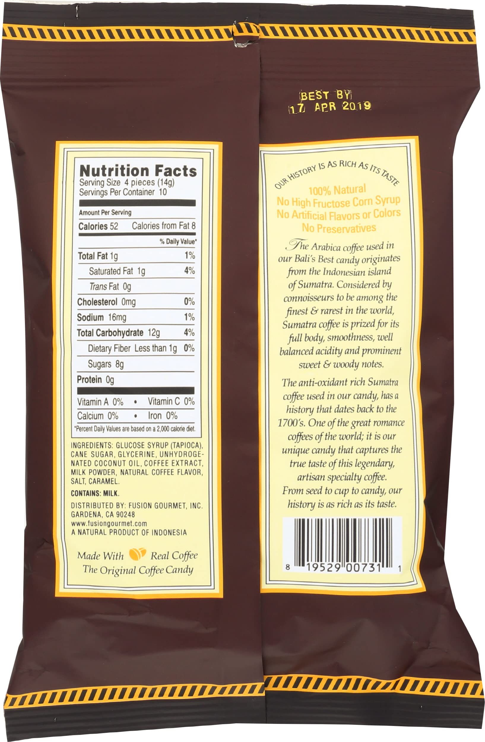 Bali's Best Candy Best Expresso, 5.3 oz