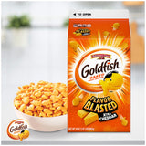 Pepperidge Farm Goldfish Flavor Blasted Xtra Cheddar Crackers, 30 Oz Carton, Pack of 6