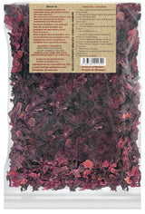 Hibiscus Tea Flowers - 1 Pound Resealable Bag - All Natural, Agua De Jamaica Leaves- Sun Dried Hibiscus- For Hot Or Cold Brew Tea