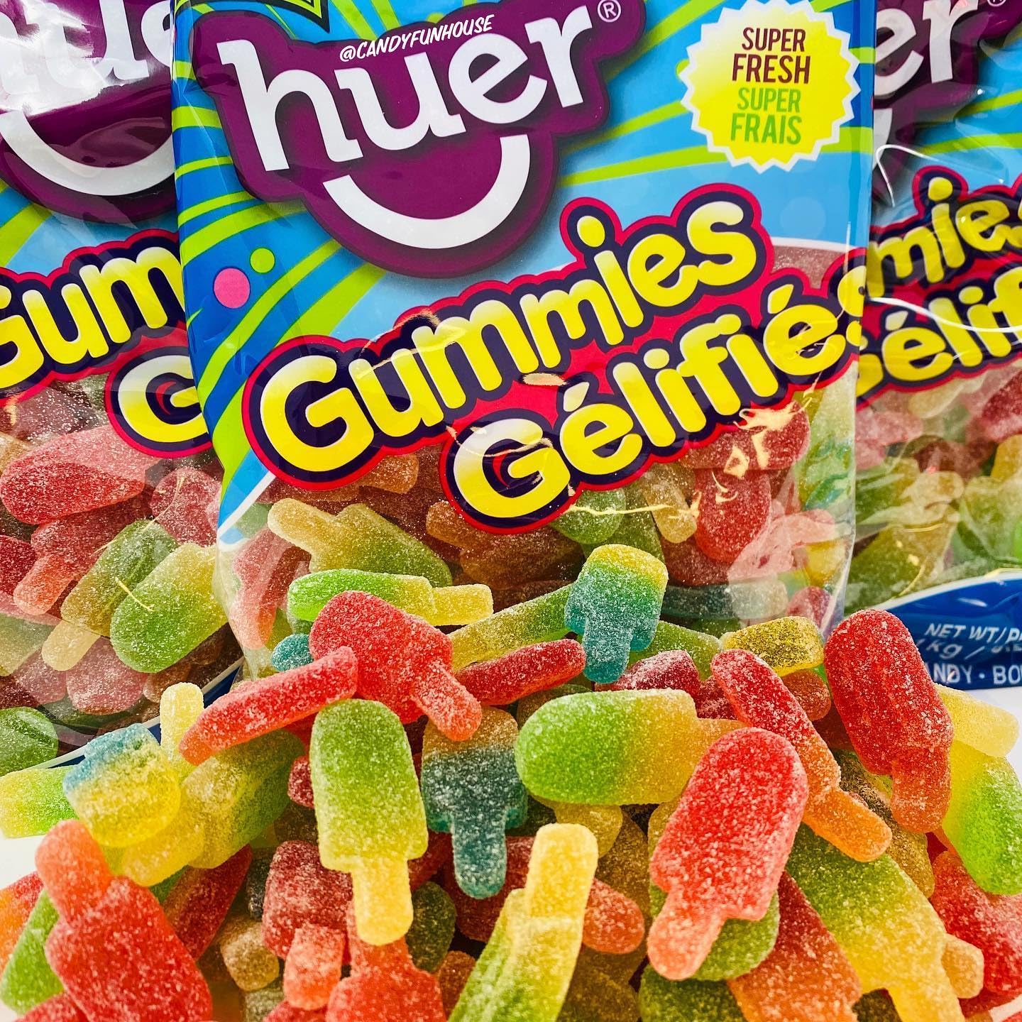 Huer Ice Pops Sour Gummies, 1kg/2.2 oz. Bulk Bag