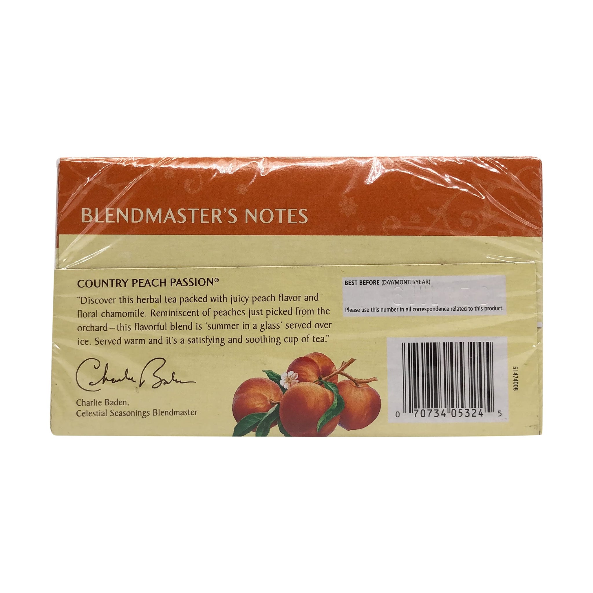 Celestial Seasonings Natural Herb Tea, Country Peach Passion, 20 ct