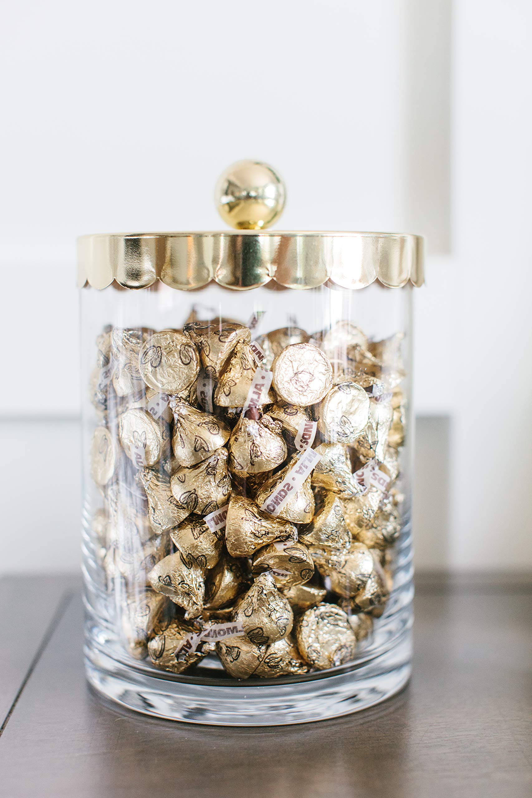 HERSHEY'S KISSES Chocolate Candy with Almonds, 10 oz Bag