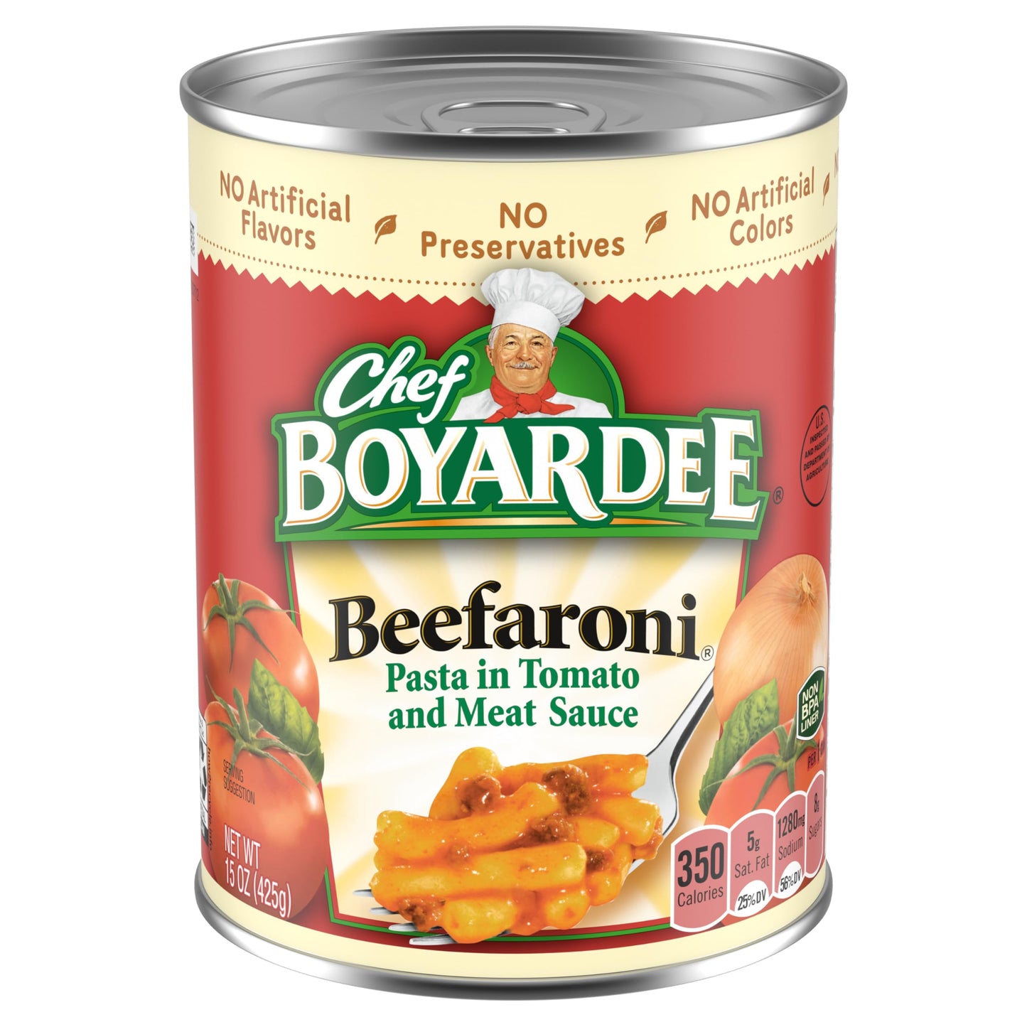 Chef Boyardee Beefaroni, Microwave Pasta, Canned Food, 15 oz.