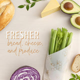 Nectar & Nest Beeswax Wraps for Food - Bread Wraps - Reusable Bread Storage Bags - Organic & Eco-Friendly Alternative to Aluminum Foil, Sourdough Bags