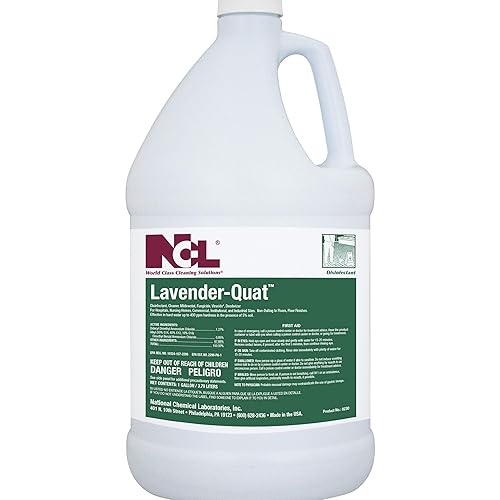 LIJA LAVENDER-QUAT Disinfectant Cleaner 4 x 1 Gallon, Makes 128 Gallons of Disinfectant Cleaner. (NCL0230-29)