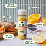 Suja Organic Immunity Defense Shot (2 Fl Oz x 4 Count) with Turmeric and Ginger | Immunity Boost & Support | Functional Shots | Cold-Pressed Juice