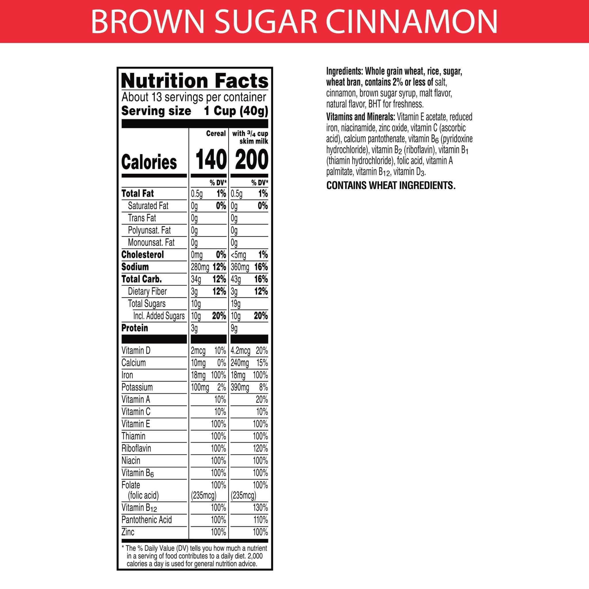 Special K Cold Breakfast Cereal, 100% Daily Value of 10 Vitamins and Minerals, Family Size, Brown Sugar Cinnamon (8 Boxes)