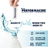 Performacide Disinfectant - Kills COVID-19 Virus in 30 Seconds - No Rinse, No Wipe, No Residue - Just Add Water - 32 OZ. Single Kit (102032)