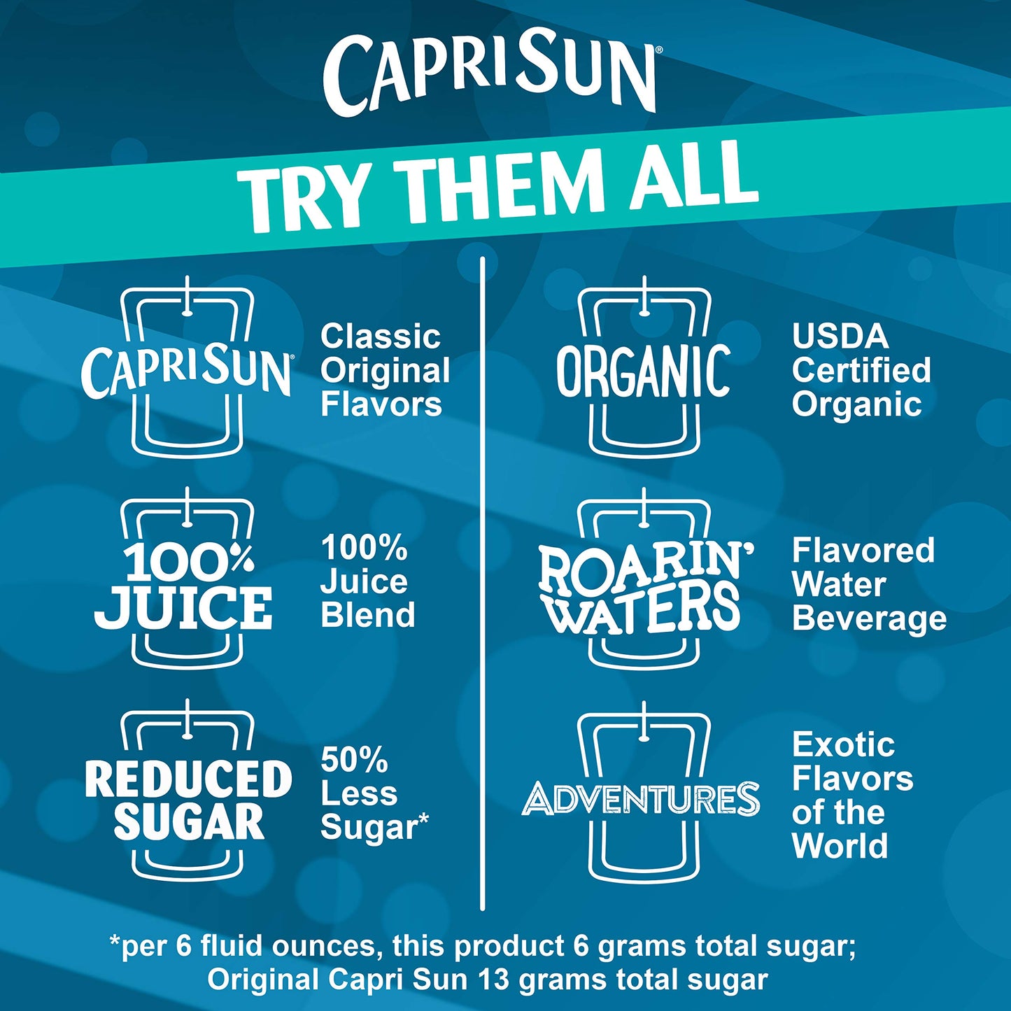 Capri Sun Pacific Cooler Mixed Fruit Flavored Juice Drink Blend, 6 Fl Oz (Pack of 10)