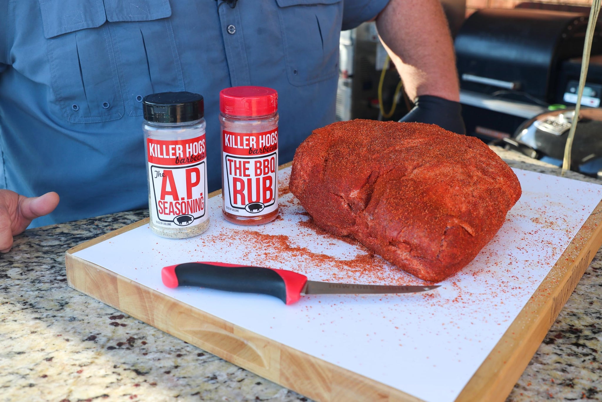 Killer Hogs The BBQ and HOT BBQ Rub, AP Seasoning Bundle, 3 Championship Barbecue Spice Blends for Grilling, Smoking, Searing, Beef, Chicken, Pork
