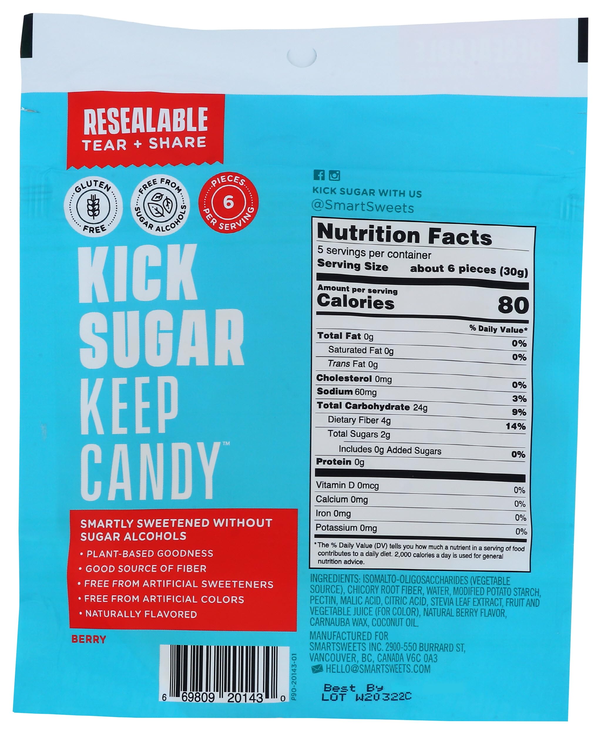 SMART SWEETS Gummy Sweet Fish, 5.3 OZ