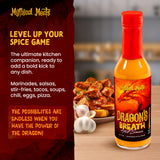 Mythical Meats Dragon's Breath Hot Sauce - Carolina Reaper & Garlic, Gluten Free, Non GMO, 9.5/10 Heat