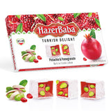 HazerBaba Turkish Delight Pistachio Candy, Pomegranate, 16oz (Pack of 1)
