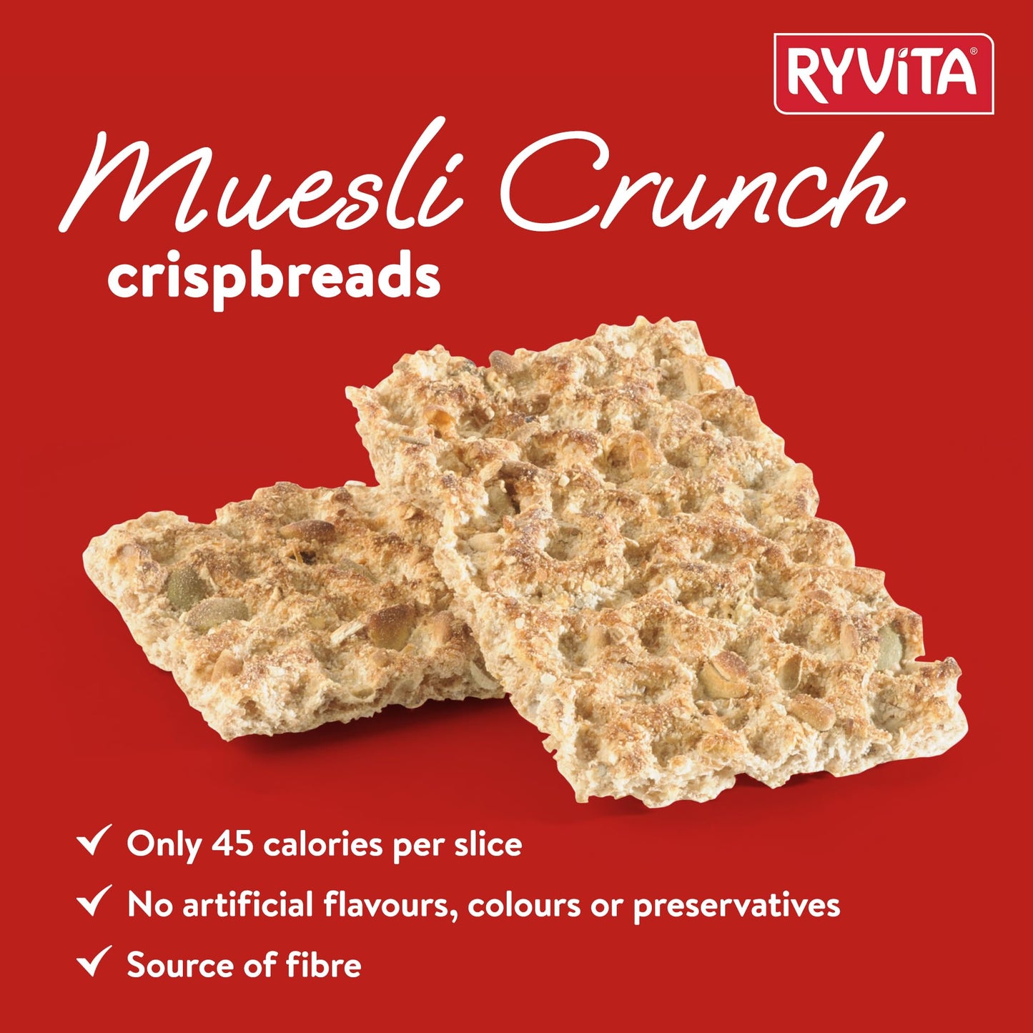 Ryvita Muesli Crunch Crispbread, 200 GR
