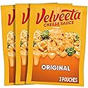 Velveeta Original Cheese Sauce Pouches, 3 ct Box with 4 oz Pouches