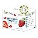 ONETANG Freeze-Dried Fruit Strawberry, 10 Pack Single-Serve Pack, Non GMO, Kosher, No Add Sugar, Gluten free, Vegan, Holiday Day Gifts, Healthy Snack