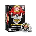 Fire Department Coffee - Gives Back to Firefighters - Skull Crushing Espresso Coffee Pods - Full-Bodied & Bold - Roasted in the USA - Premium Espresso