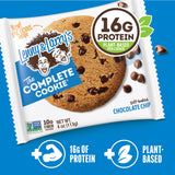 Lenny & Larry's Protein Cookie, [Chocolate Chip], Chewy Soft Baked, 16g Plant Protein, Vegan, Non-GMO, High Fiber, 4 Ounce Cookie (Pack of 12)