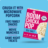 Angie's BOOMCHICKAPOP Sea Salt Microwave Popcorn, (6) 3.29 oz. bags