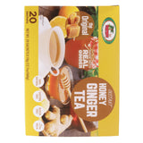 Ginger Tea with Honey - Original Flavor - Instant Herbal Ginger Drink - 20 Sachets - Tropique
