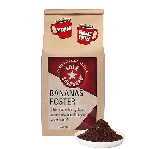 Lola Savannah Bananas Foster Ground Caffeinated Coffee, 2lb
